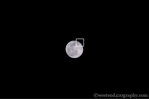 月へのピント合わせ