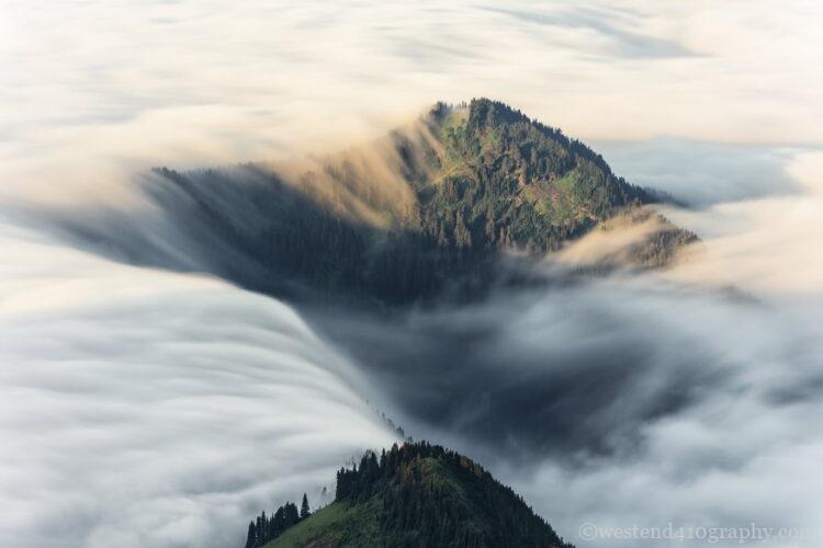Cheam peakで撮影した雲海の写真1