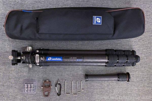Leofoto LS-324 + LH-40のセット内容