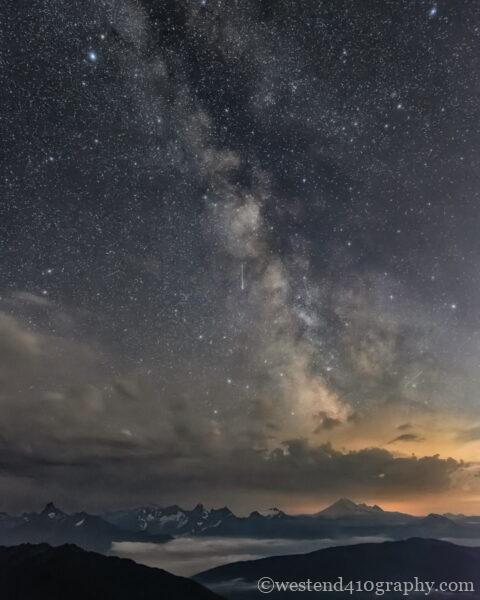 天の川を入れた星の写真