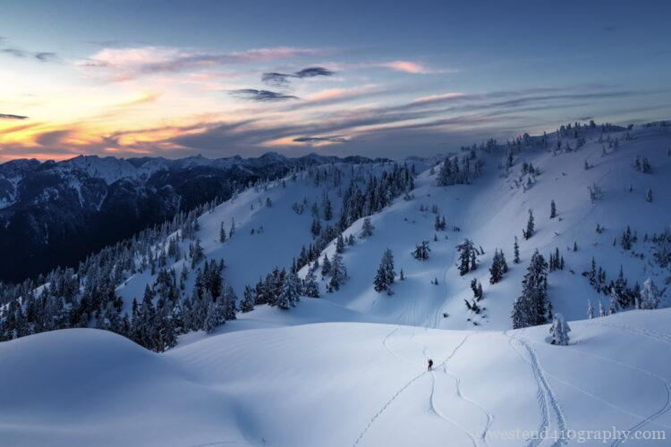 雪山で撮影した写真2