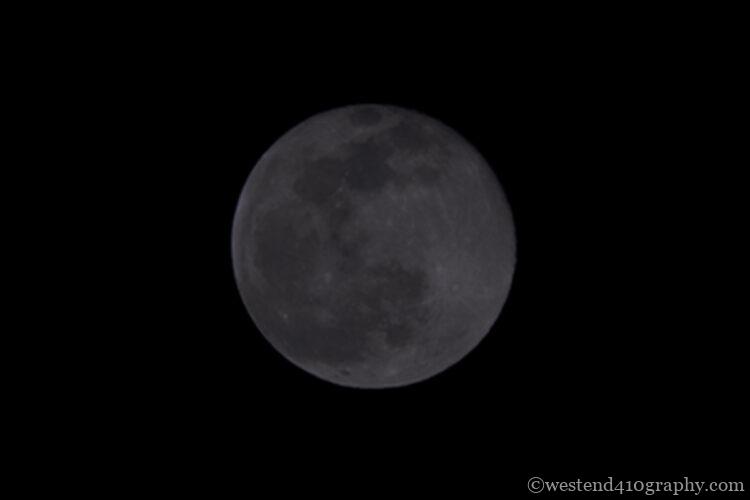 暗く撮れてしまった月の写真