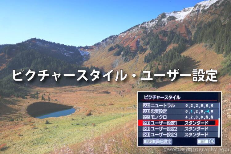 ピクチャースタイルのユーザー設定方法 サムネイル