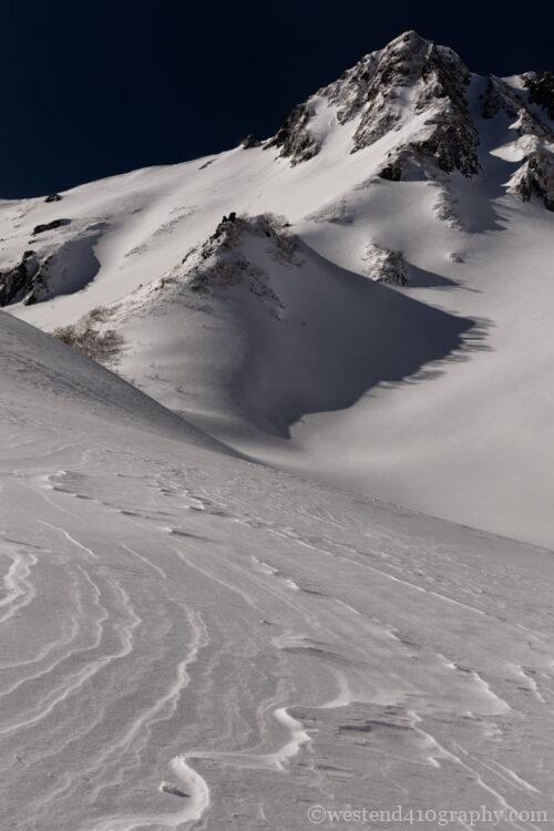 風紋（シュカブラ）を撮った雪景色の写真２