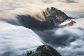 Falling down into valley